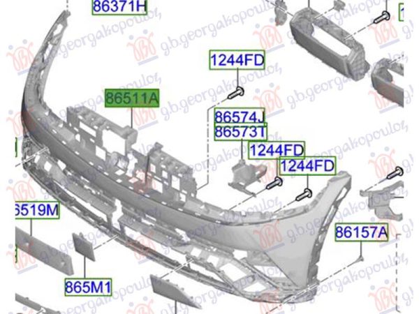 FRONT BUMPER 2024- (O)