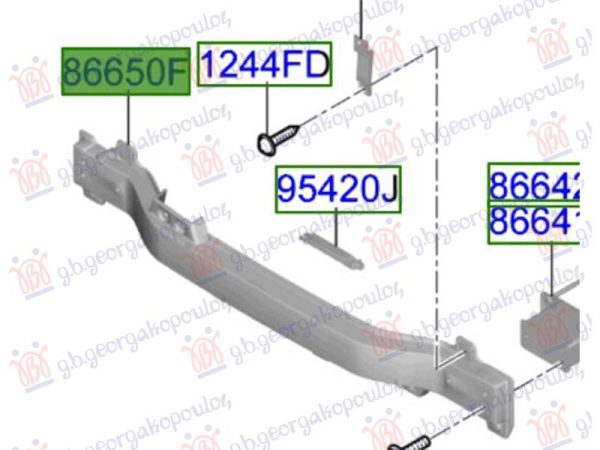 REAR BUMPER REINFORCEMENT 2024- (O)