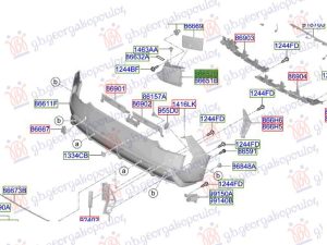 REAR BUMPER END 2024- (O)