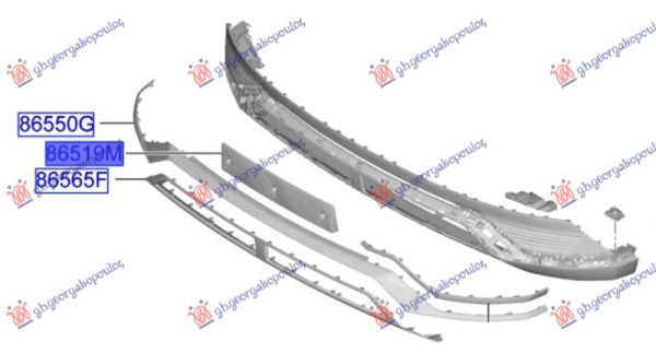 FRONT LICENCE PLATE PLASTIC -2024 (O)