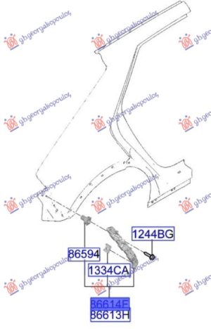 REAR BUMPER SIDE BRACKET PLASTIC (O)