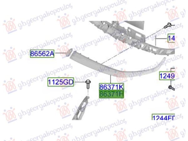 GRILLE MOULDING SIDE 2024- (O)