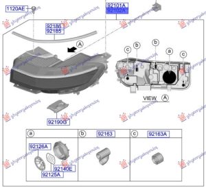 HEAD LAMP FULL LED AFS (O)