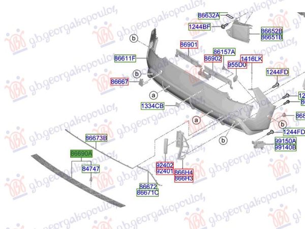 REAR BUMPER SPOILER 2024- (O)