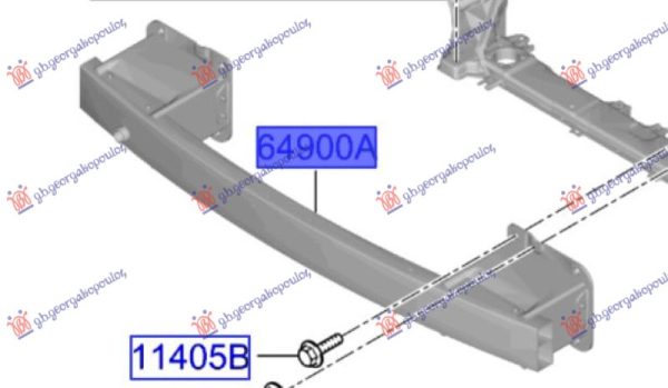 FRONT BUMPER REINFORCEMENT (O)