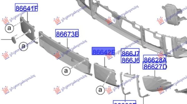 REAR BUMPER SIDE MOULDING (O)