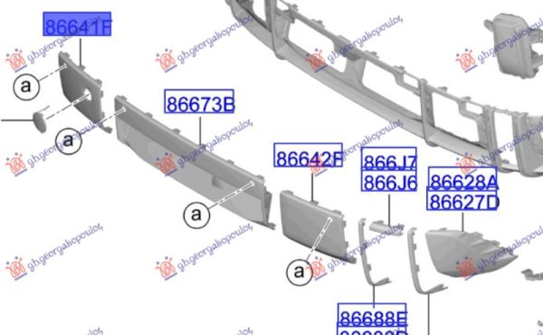 REAR BUMPER SIDE MOULDING (O)
