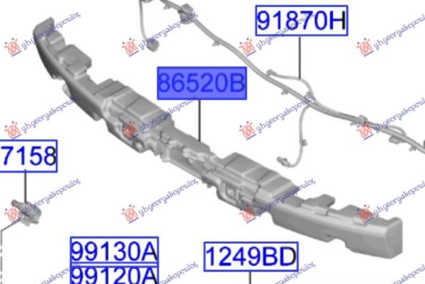 FRONT BUMPER ABSORBER (O)