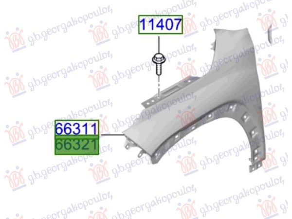 FRONT FENDER (O)