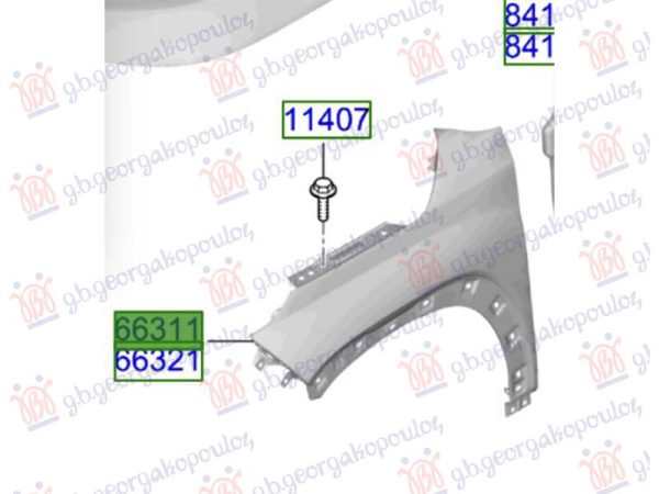 FRONT FENDER (O)