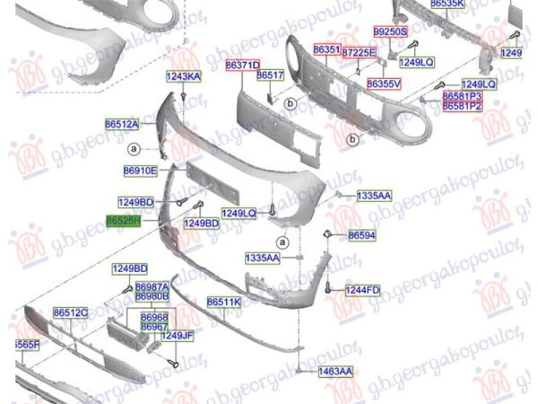 FRONT BUMPER LOWER (O)
