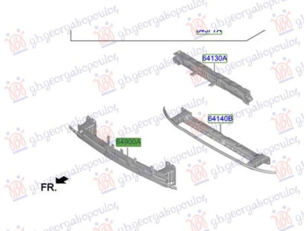 FRONT BUMPER REINFORCEMENT (O)