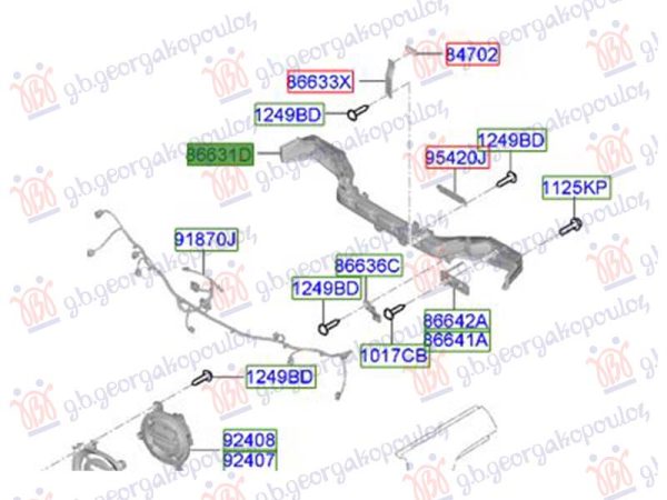REAR BUMPER REINFORCEMENT (O)