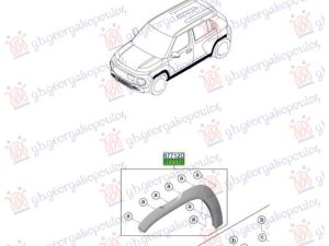 FRONT FENDER PLASTIC FLARE (O)