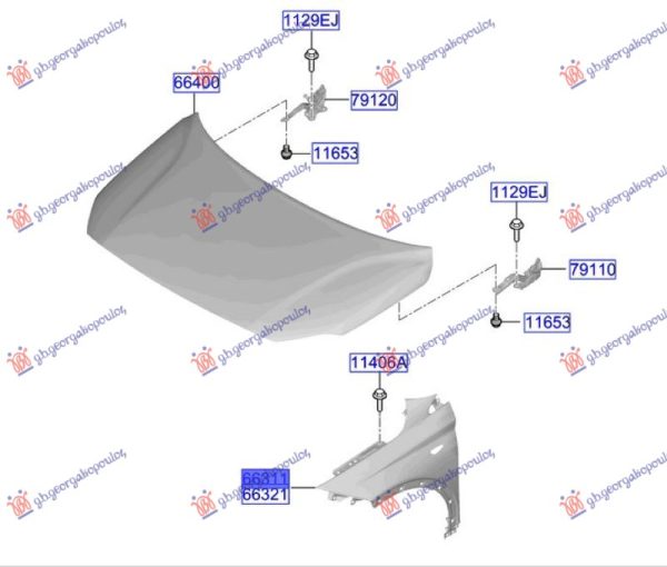 FRONT FENDER (O)