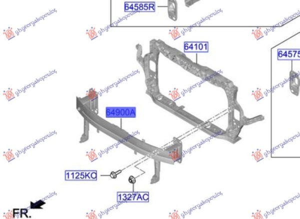 FRONT BUMRER REINFORCEMENT (O)