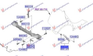 REAR BUMPER SIDE BRACKET PLASTIC (O)