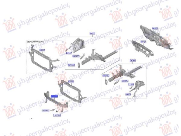 FRONT BUMRER REINFORCEMENT (O)