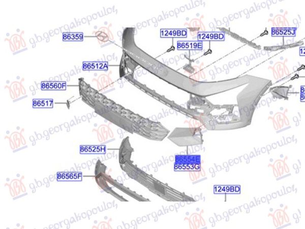 FRONT BUMPER SIDE GRILLE (O)