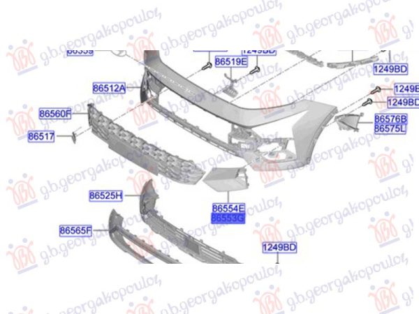 FRONT BUMPER SIDE GRILLE (O)