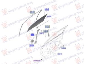 FRONT WINDOW REGULATOR ELECTRICAL (W/O MOTOR) (O)