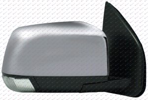 RETROVIZOR ELEKTRICNI HROM (ELEKTRO-SKLOPIV) (MIGAVAC LED) (KONVEKSNO STAKLO) DESNO