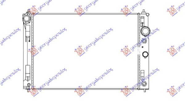HLADNJAK MOTORA 2.0 T BENZIN (MAN/AUTO) (615x440x32) (615x440)