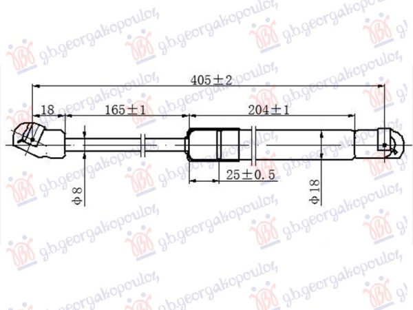 AMORTIZER HAUBE (405L-190N)
