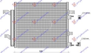 HLADNJAK MOTORA 3.0/5.0 BENZIN (525x447)