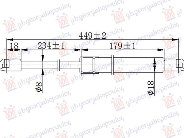 AMORTIZER HAUBE (450L-400N)