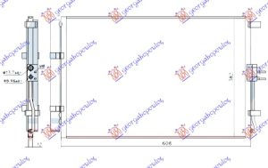 HLADNJAK KLIME 1.6 BENZIN (575x380x12)
