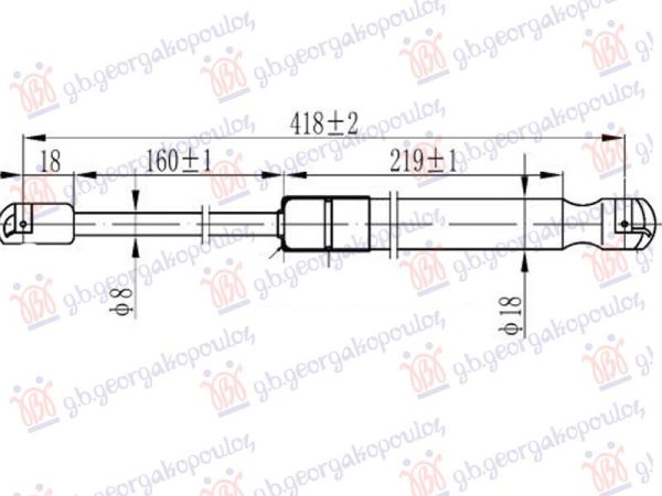 AMORTIZER HAUBE (418L-240N)