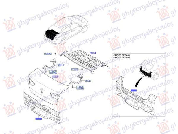 REAR PANEL ASSY (O)