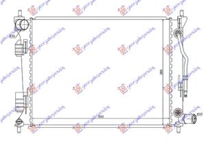 RADIATOR 1.4-1.6i AUTOMATIC PETROL (500x380x16) (VALEO)