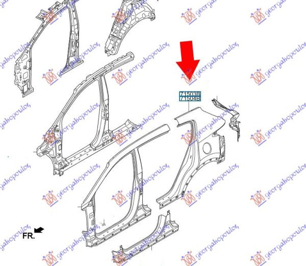 REAR FENDER (O)