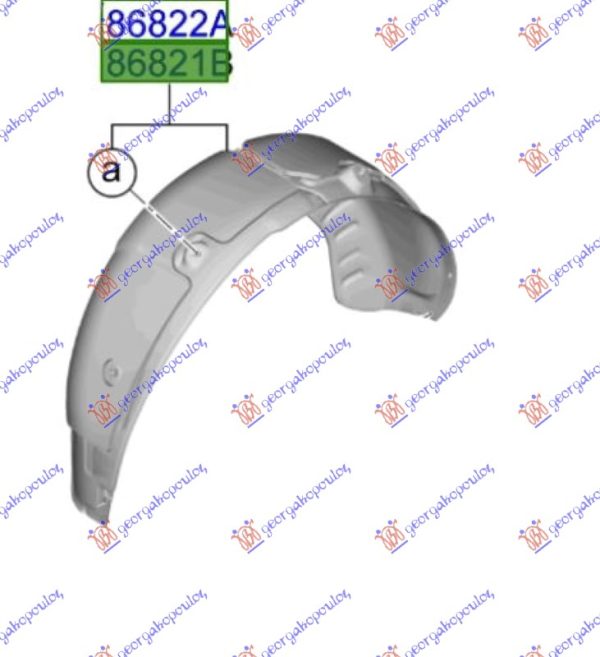 REAR INNER FENDER (O)