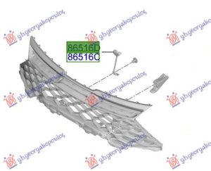 FRONT BUMPER BRACKET UPPER PLASTIC (O)