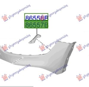FRONT BUMPER BRACKET LOWER PLASTIC (O)
