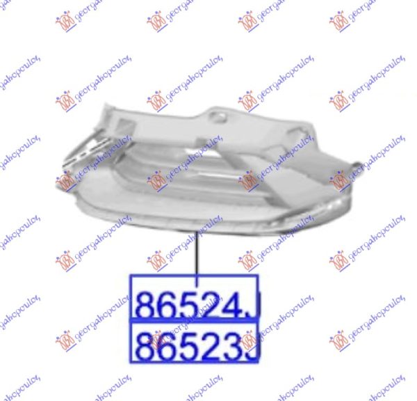 FRONT BUMPER SIDE GRILLE (W/FOG LAMP HOLE) (O)