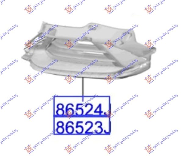 FRONT BUMPER SIDE GRILLE (W/FOG LAMP HOLE) (O)