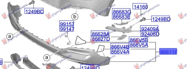 REAR BUMPER LOWER (GT-LINE) (O)