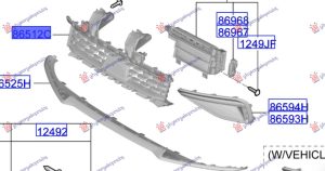 FRONT BUMPER GRILLE (GT-LINE) (O)