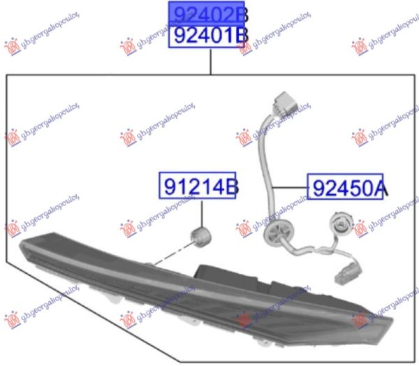 TAIL LAMP OUTER LED (GT) (O)