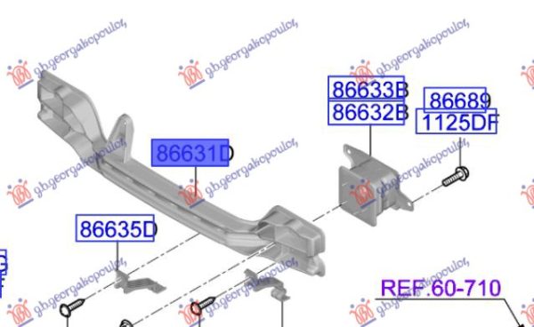 REAR BUMPER REINFORCEMENT (GT-LINE) (O)