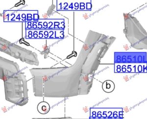 FRONT BUMPER END (GT-LINE) (O)