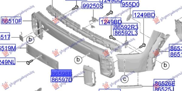 FRONT BUMPER MOULDING (AIRGUIDE) (GT-LINE) (O)