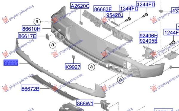 REAR BUMPER SPOILER (GT-LINE) (O)