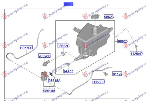 WIPER WASHER TANK (O)