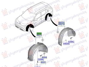 FRONT INNER PLASTIC FENDER (O)