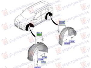 FRONT INNER PLASTIC FENDER (O)